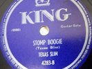 JOHN LEE HOOKER TEXAS SLIM KING 4283 RARE BLUES 78 RPM