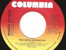 ROGER WATERS-Who Needs Information-CANADA 45 PINK FLOYD