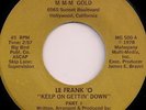 Rare Modern Soul Boogie 45: LE FRANK 'O 