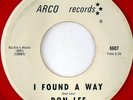 rare Soul R&B 45 DON LEE i found a way ARCO Listen