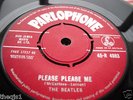 BEATLES  PLEASE PLEASE ME. ORIGINAL RED LABEL 45 VG+