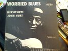 Mississippi John Hurt Worried Blues  lp