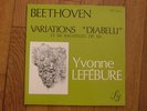 YVONNE LEFEBURE  FRENCH LP  FY/BEETHOVEN piano