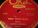 LONNIE JOHNSON OKEH 8586 BLUES 78 RPM E+