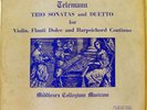 HAUPTMANN MIDDLESEX COLLEGIUM MUSICUM telemann trio sonats & duetto LP Mint-