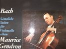 GENDRON Bach Cello Suites 3 LP PHILIPS A 02397/9 L mono