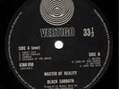 BLACK SABBATH ORIG 1970 UK VERTIGO LP MASTER OF REALITY