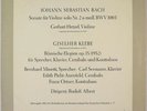 PRIVATE DGG 1962 BACH VIOLIN SOLO GERHART HETZEL MINT