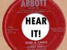 Rockabilly: JOHNNY HORTON-Plaid & Calico ABBOTT - RARE