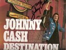 JOHNNY CASH 33 LP SIGNED   33 LP RECORD    RARE 