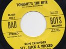 Sly Slick & Wicked Tonight's Rare Soul 45 Bad Boys HEAR