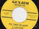 C. Alexander & Natural 3 Northern Soul 45 Guyjim HEAR