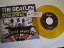 Beatles Yellow vinyl 45 Magical Mystery Tour custom slv