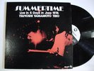 TSUYOSHI YAMAMOTO Summertime Live JAPAN ORIG LP TBM-69