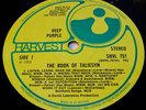 DEEP PURPLE - BOOK OF TALIESYN -1ST PRESS NO EMI BOX
