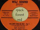 REX GARVIN - You Don't Need No Help - WJS SOUND-orig 45