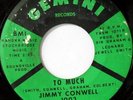 rare Northern Soul 45 JIMMY CONWELL to much GEMINI