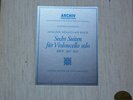 PIERRE FOURNIER / BACH 6 suites for cello  / ARCHIV