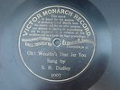 Pre-Dog Eldridge Johnson Victor Monarch Record  Jar You