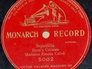 Monarch Record Bizet's Carmen Emma Calve 78 RPM