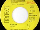 rare Northern Soul 45 WILLIE WILLIAMS name it RCA Hear