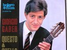 GIORGIO GABER  QUESTO & QUELLO LP RICORDI