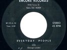 EVERYDAY PEOPLE Life RARE GARY INDIANA BASEMENT SOUL 45