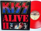 KISS Alive II RED VINYL 2-LP Pye England w.TATTOO