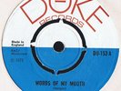 THE GATHERERS - WORDS OF MY MOUTH - UK 45 DUKE