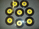 Johnny Cash orig. 45s, Sun, 8 pcs, I Walk the Line VG+