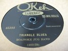 ROANOKE JUG BAND Triangle Blues Home Brew Rag OKeh45393