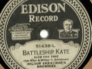 Wilbur Sweatman, Battleship Kate Edison 9781 78 rpm