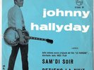 JOHNNY HALLIDAY- SAM'DI SOIR ( raro 45 giri italy press
