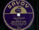MILES DAVIS w/ CHARLIE PARKER- MILESTONES- SAVOY 78 RPM