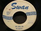 BEATLES-SHE LOVES YOU,SWAN,BLUE/WHITE PRINT ORIGINAL 45