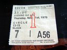 AC/DC-POWERAGE-ATLANTIC 1ST PRESS 1978+1979 TICKET STUB