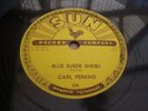 CARL PERKINS BLUE SUEDE SHOES RARE SUN 78 RPM RECORD