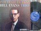 BILL EVANS [Portrait In Jazz] RIVERSIDE [mono] DG/ORIG
