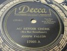 CAJUN JOSEPH FALCON Au Revior Cherie DECCA 17001 N-