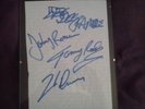 Ramones-Signed A4- punk sex pistols-clash -Framed ++