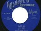 HEAR- Rare R&B 45- Etta James - That's All- Modern - M-
