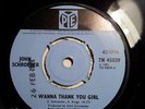 JOHN SCHROEDER - WANNA THANK YOU GIRL -PYE - 1971