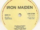 IRON MAIDEN  IRISH SINGLE PURGATORY 1981 MINT .