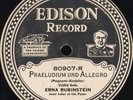 Edison Disc 80907 Erna Rubinstein Präludium und Allegro