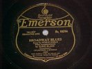 78-NOBLE SISSLE/EUBIE BLAKE--BROADWAY BLUES-Emerson--NM