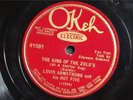 LOUIS ARMSTRONG HOT FIVE OKEH 41581 JAZZ 78 RPM E