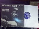 MISSISSIPPI JOHN HURT-Worried Blues Vintage LP - 13161