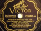 RAY NOBLE & ORCH Paris In Spring VICTOR SCROLL 78 25040