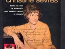 Rare EP dédicacé CHRISTINE SEVRES femme de JEAN FERRAT