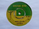 Glen Miller - Where is The Love 1966 UK 45 DOCTOR BIRD